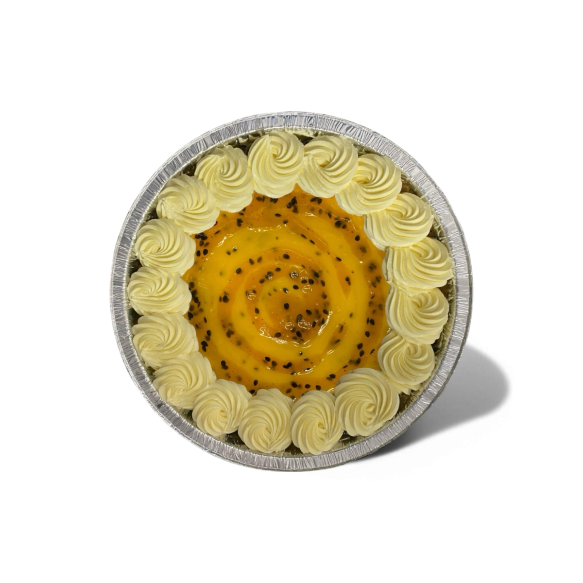 Lemon passionfruit cheesecakes