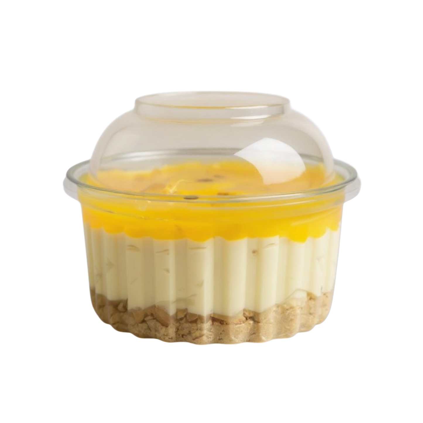 Lemon passionfruit cheesecakes