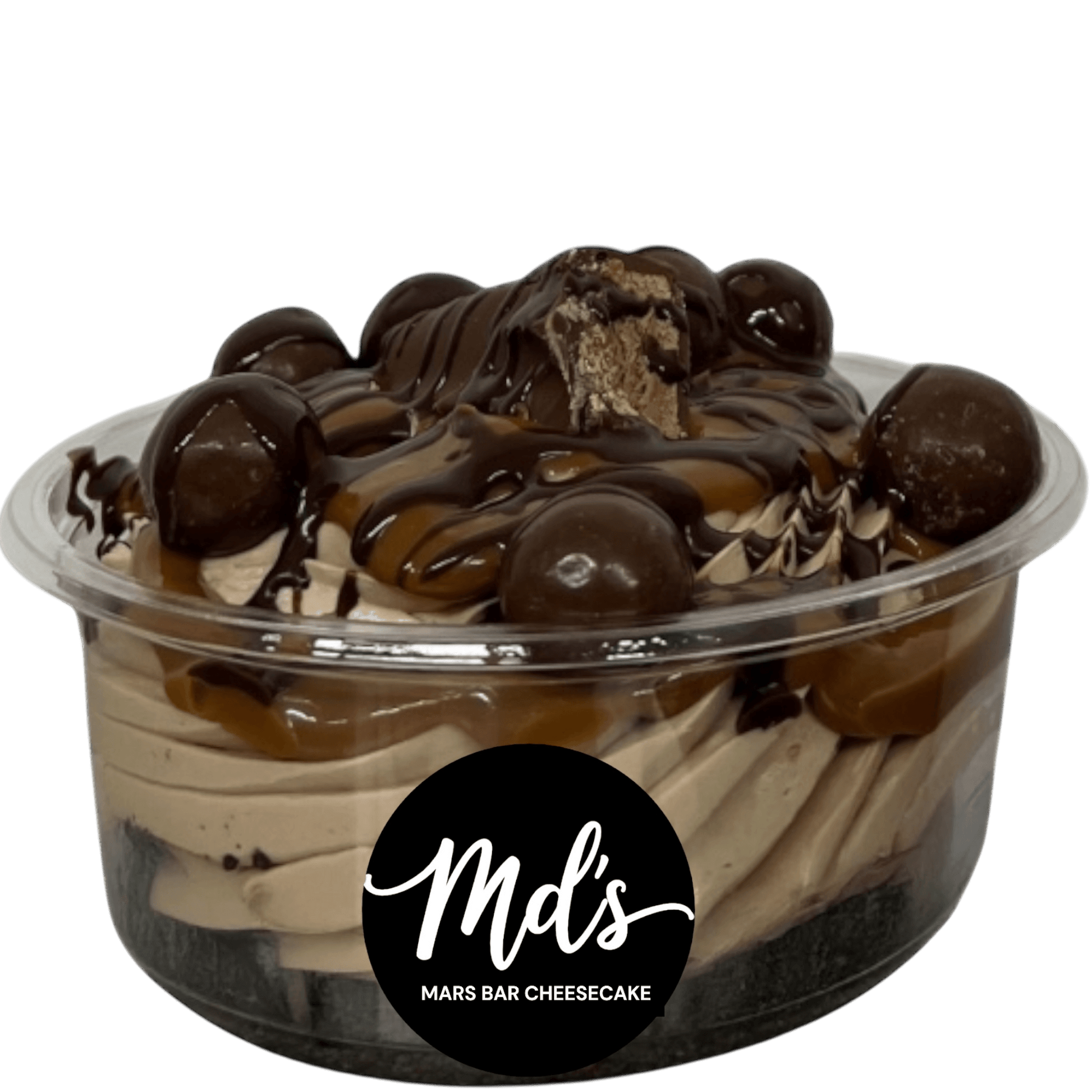 Mars bar cheesecake tubs - Mama’s Desserts