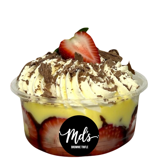 Brownie trifle tubs - Mama’s Desserts