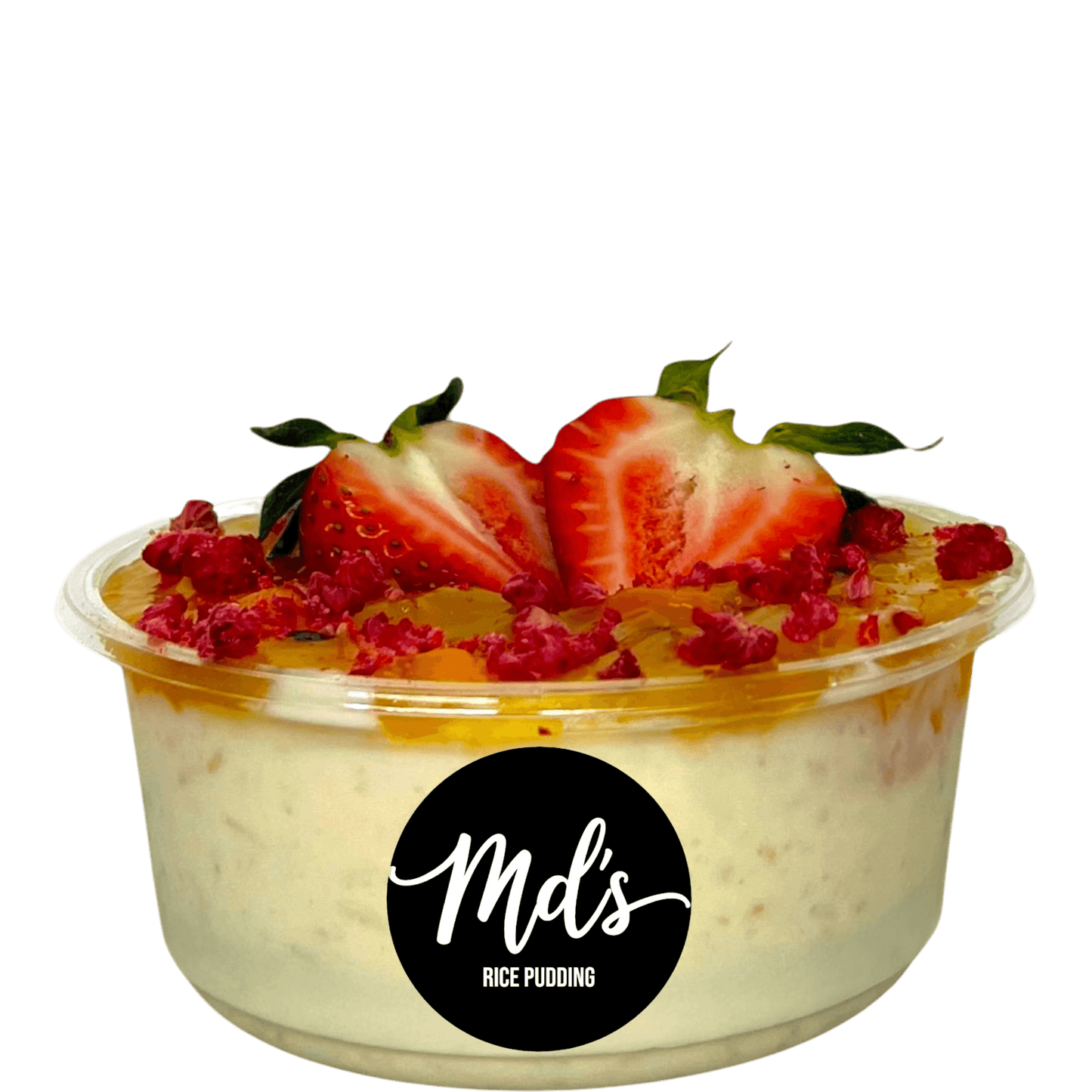 Old school rice pudding with tropical compote - Mama’s Desserts