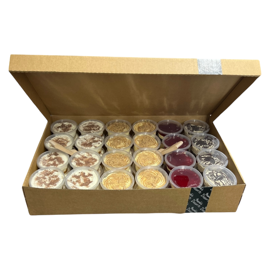 Catering boxes - 48 Signature tubs - Mama’s Desserts