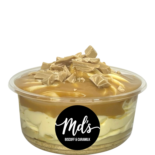 Caramilk cheesecake tubs - Mama’s Desserts