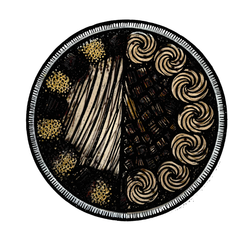 Half & half chocolate