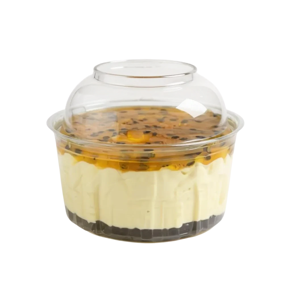 Passion fruit cheesecakes