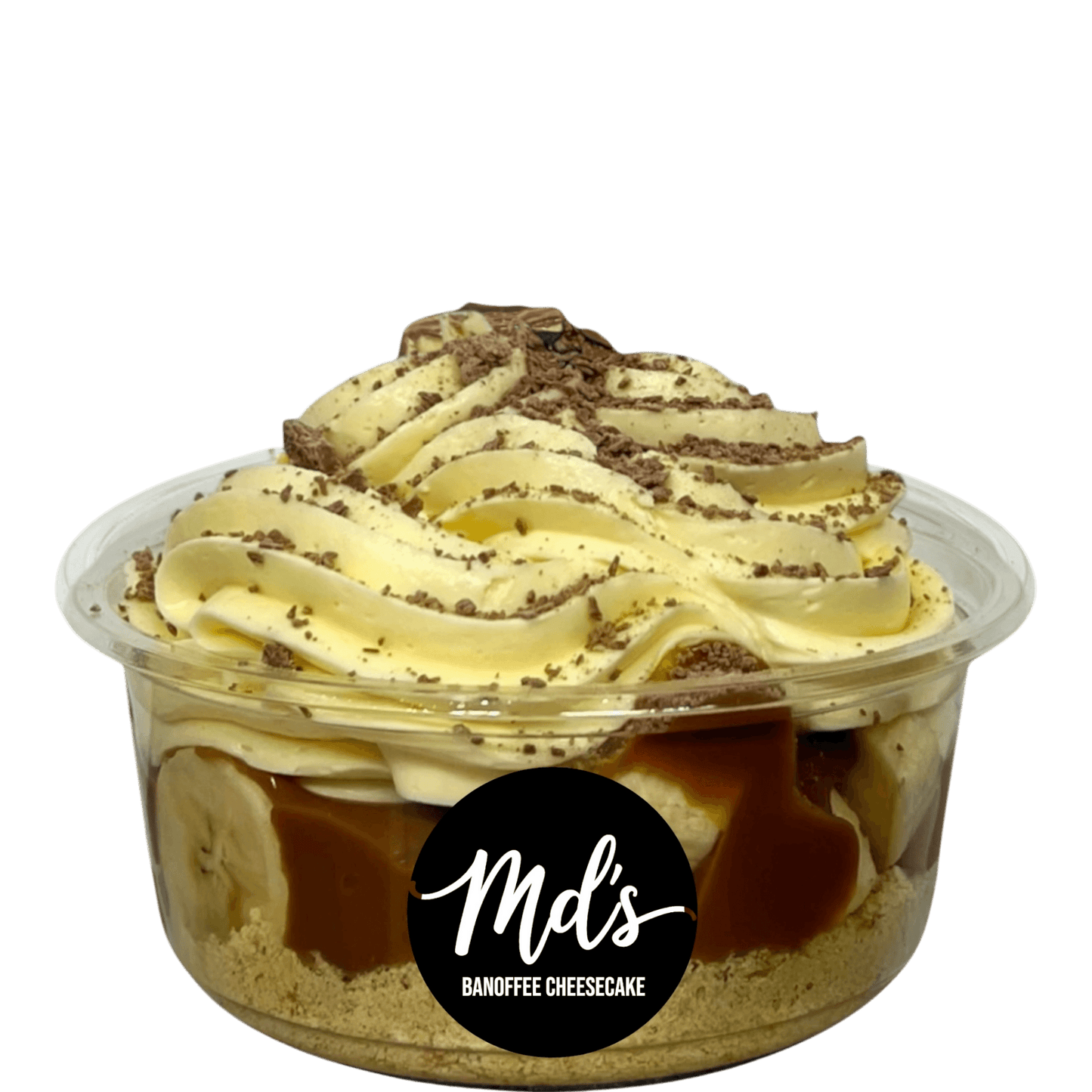 Banoffee cheesecake tubs - Mama’s Desserts