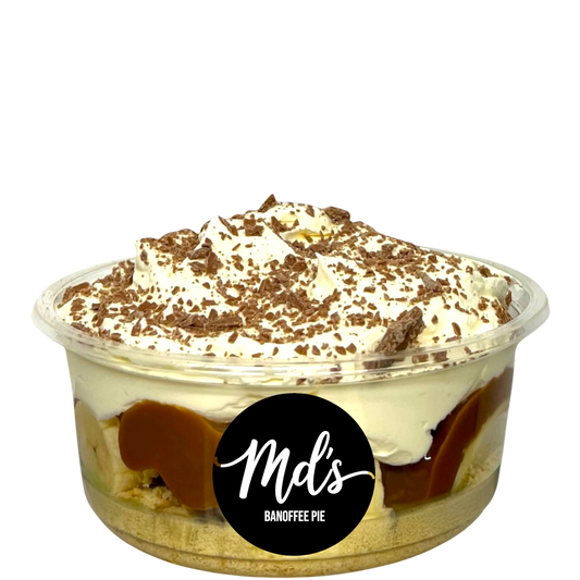 Banoffee pie tubs - Mama’s Desserts