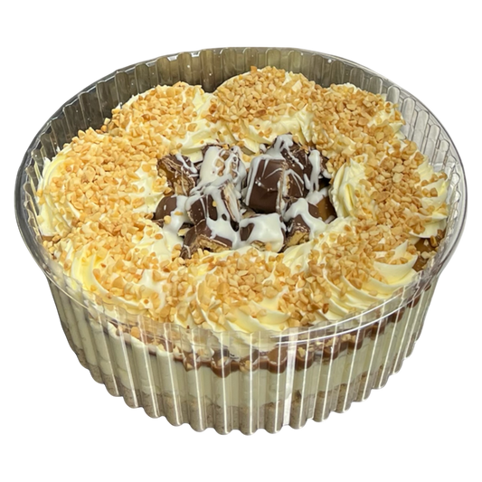 White chocolate x snickers cheesecake bowls - Mama’s Desserts