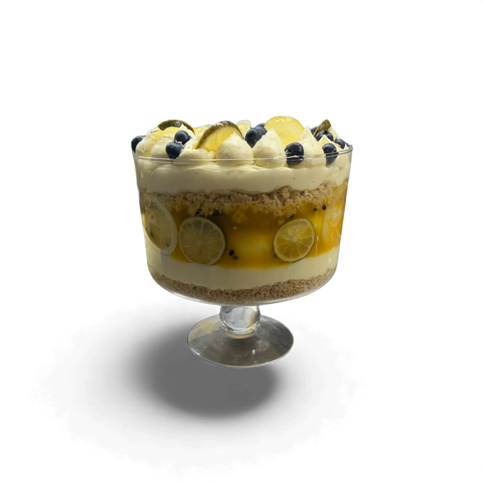 Lemon passion cheesecakes